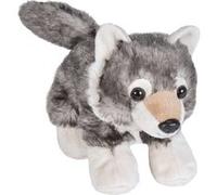 Wild Republic Peluche Hug'ems Wolf 7 – Loup 18 cm Gris