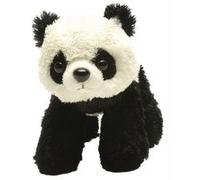 Wild Republic Hug'Ems peluche : panda 18 cm noir/blanc Blanc