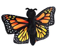 Wild Republic peluche monarque papillon junior 20 cm en peluche noire
