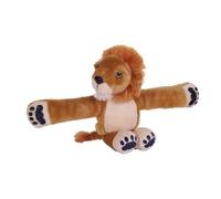 Wild Republic Huggers Lion, Peluche, 20 cm, Bracelet Slap, Jouet en Peluche, Rembourrage en Bouteilles d’Eau Recyclées