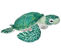 Wild Republic Living Ocean Tortue De Mer Verte, 38 cm, Idée Cadeau pour Enfants, Animal en Peluche, Peluche Écologique, Rembourrage et Tissu Fabriqués à partir de Bouteilles d’Eau Recyclées
