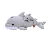 Wild Republic Mom and Baby Dauphin, Animal en Peluche, 38 cm, Idée Cadeau pour Enfants, Animal en Peluche, Jouet Écologique, Rembourré de Bouteilles d’Eau Recyclées