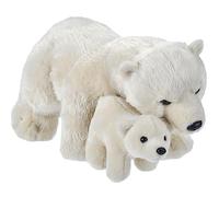 Wild Republic Mom and Baby Ours Polaire, Animal en Peluche, 38 cm, Idée Cadeau pour Enfants, Animal en Peluche, Jouet Écologique, Rembourré de Bouteilles d’Eau Recyclées, 14"