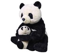 Wild Republic Mom and Baby Panda, Animal en Peluche, 38 cm, Idée Cadeau pour Enfants, Animal en Peluche, Jouet Écologique, Rembourré de Bouteilles d’Eau Recyclées