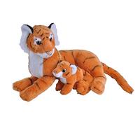 peluche Tiger 30 cm junior en peluche orange/blanc 2-pièces