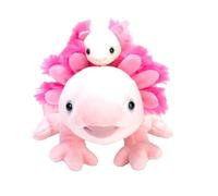 Wild Republic Mom & Baby Axolotl, Peluche, 23 cm, Jouet en Peluche, Rembourrage Filé à partir de Bouteilles d’Eau Recyclées