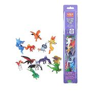 Wild Republic Nature Tube Dragon, 12 Espèces de Dragon Animaux Miniatures, Cadeau de Noël pour Enfants, Figurines à Collectionner, Super pour Le Jeu Interactif