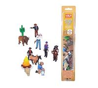 Wild Republic Nature Tube Far West, 10 Espèces de Far West Animaux Miniatures, Cadeau de Noël pour Enfants, Figurines à Collectionner, Super pour Le Jeu Interactif