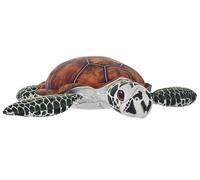 Wild Republic Naturekins Green Sea Turtle, Stuffed Animal, 12 inches, Plush Toy, Fill is Natural Rubber