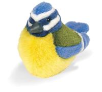Wild Republic Oiseaux Mésange en Peluche avec de Vrais appels d'oiseaux Bleu 13-16 cm