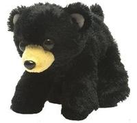 Wild Republic - 16227 - Peluche - Hug'ems - Ours - 18 cm - Noir