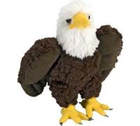 peluche aigle à queue blanche junior 20 cm en peluche marron/blanc