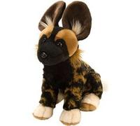 peluche hyène junior 30 cm en peluche noir/marron