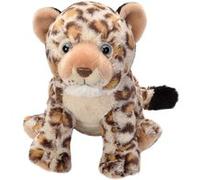 peluche léopard junior 30 cm en peluche marron clair