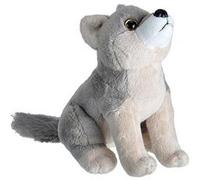 Wild Republic peluche loup 20 cm peluche gris/taupe Gris