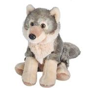 Wild Republic peluche loup junior 20 cm en peluche gris/crème Gris