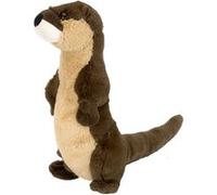 Wild Republic Peluche Mini loutre de rivière debout Cuddlekins, 20 cm, rembourrage recyclé, marron