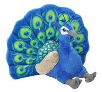 Wild Republic Peluche Paon Cuddlekins 30 cm, écologique, rembourrage recyclé, bleu