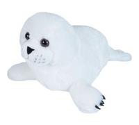 Wild Republic peluche phoque junior 38 cm en peluche blanche Blanc