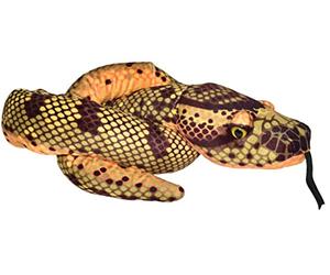 WILD REPUBLIC Plush Snake Anaconda III, Peluche Serpent, Animal en Peluche 137 cm, Idée Cadeau de Naissance Fille ou Garçon, Jouet Rembourré de Bouteilles Recy s