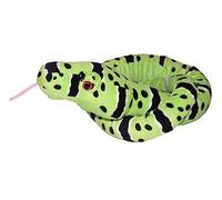 Wild Republic Plush Snake Crotale des Roches Vertes, Peluche Serpent, Animal en Peluche 137 cm, Idée Cadeau de Naissance Fille ou Garçon, Jouet Écologique, Rembourré de Bouteilles Recyclées