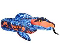 Wild Republic serpent en peluche junior 137 cm en peluche orange/bleu Bleu