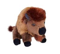 Wild Republic Pocketkins Bison, Animal en Peluche, 12 cm, Jouet en Peluche, Fabriqué à partir de Matériaux Recyclés