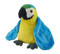 Wild Republic Pocketkins Eco Ara Bleu et Jaune, Animal en Peluche, 12 cm, Jouet en Peluche, Fabriqué à partir de Matériaux Recyclés, Écologique