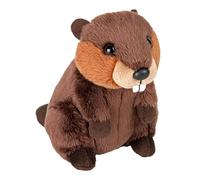 Wild Republic Pocketkins-Eco Beaver, Peluche, 13 cm, Jouet en Peluche