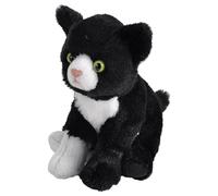 Wild Republic Pocketkins Eco Chat Tuxedo, Animal en Peluche, 12 cm, Jouet en Peluche, Fabriqué à partir de Matériaux Recyclés, Écologique, Smoking