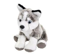 Wild Republic Pocketkins Eco Husky, Animal en Peluche, 12 cm, Rembourrage en Bouteilles d'eau recyclées filées