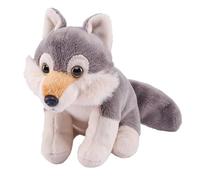 Wild Republic Pocketkins - Loup écologique - 12,7 cm - En peluche - Fabriqué à partir de matériaux recyclés - Respectueux de l'environnement