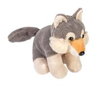 Wild Republic Pocketkins - Loup écologique - 12,7 cm - En peluche - Fabriqué à partir de matériaux recyclés - Respectueux de l'environnement