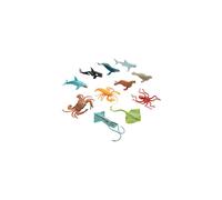 Wild Republic Polybag Aquatique Poulpe Requin Dauphin Orque Crabe Homard Baleine Bleue Stingray Calmar Harpe Phoque et Morse Jouets 11 Pices Ens