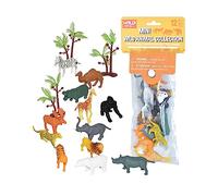 Wild Republic Polybag Mini Animaux Sauvage, Lot de Figurines, Douze Espèces Vivant dans la Animaux Sauvage, Cadeau pour Enfants, Super pour Le Jeu Interactif
