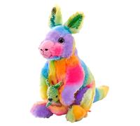 Wild Republic Rainbowkins Kangourou, Peluche, 30 cm, Jouet en Peluche, Remplissage en Bouteilles d'eau Recyclées Filées