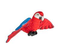 Wild Republic Rainforest Ara Rouge, Peluche, 11 cm, Rempli de Bouteilles d'eau recyclées, Scarlet Macaw