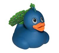 Wild Republic Rubber Duck Paon, Canard en Caoutchouc, Jouet de Bain, Idée Cadeau pour Bébé, Canard en Plastique, Super Cadeau pour Les Enfants et Les Adultes, 10 cm