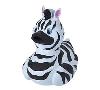 Wild Republic Rubber Duck Zèbre, Canard en Caoutchouc, Jouet de Bain, Idée Cadeau pour Bébé, Canard en Plastique, Super Cadeau pour Les Enfants et Les Adultes, 10 cm