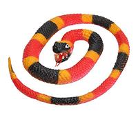 Wild Republic Rubber Snake Corail, Faux Serpent en Caoutchouc Corail, Jouet Serpent, Cadeau pour Garçon ou Fille, Faux Serpent Réaliste, Jouet Éducatif 66 cm