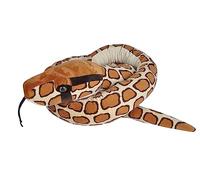 Wild Republic Serpiente Pitón de La India Serpent géant Jumbo birman, tigre python en peluche, 280 cm, 21690, Multicolore
