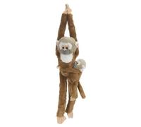 Wild Republic Singe Ecureuil avec Bébé Suspendu 51 cm