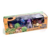 Wild Republic T-Rex, Tricératops, Stegosaurus, Diplodocus, Ankylosaur, Brachiosaurus, Ensemble de jeu Junior Jungle Dino, Ensemble de 6 pièces G