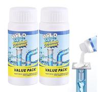 Wild Sink and Drain Cleaner Powder, Nettoyant de canalisation mousse extra puissant, Déboucheur de canalisations, formule nettoyante puissante, Nettoyant pour cuisine, salle de bain (2PCS)