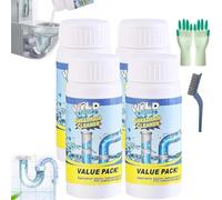 Wild Sink and Drain Cleaner, Powerful Sink Foaming Sinks and Drain Cleaner, Sinks and Drain Cleaners, for Kitchen Bathroom Toilet Shower Deodorizing and Cleaning (4PCS)