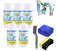 Wild Sink Drain Cleaner Lot de 5 déboucheurs de canalisations extra puissants en mousse pour cuisine, salle de bain, toilettes et balcon (550 g)
