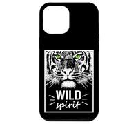 Wild Spirit Tiger Quotes Summer Illustration Graphic Design Coque pour iPhone 12 Pro Max
