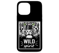 Wild Spirit Tiger Quotes Summer Illustration Graphic Design Coque pour iPhone 13 Pro Max