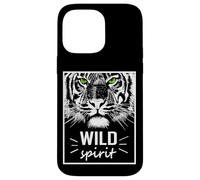 Wild Spirit Tiger Quotes Summer Illustration Graphic Design Coque pour iPhone 14 Pro Max