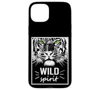 Wild Spirit Tiger Quotes Summer Illustration Graphic Design Coque pour iPhone 15 Plus